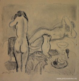 Dos desnudos en estudio Dos desnudos en estudio