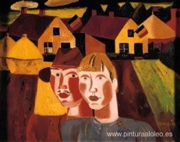 La pareja en el pueblo. La pareja en el pueblo.