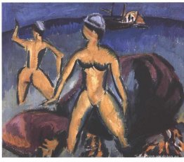 dos mujeres en el mar dos mujeres en el mar
