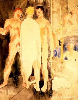 Baño turco con autorretrato Baño turco con autorretrato