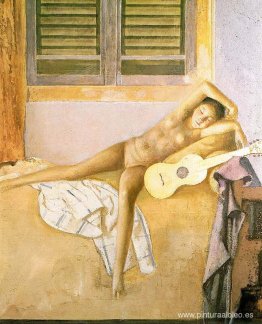 Desnudo con una guitarra Desnudo con una guitarra