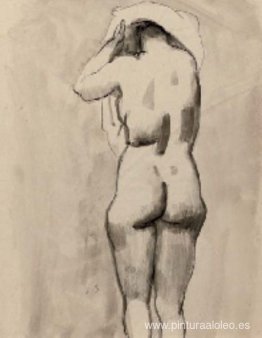 Un desnudo de pie Un desnudo de pie