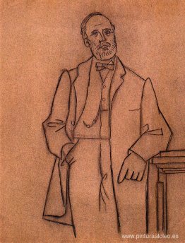 Retrato del hombre barbudo apoyado en la cuna Retrato del hombre barbudo apoyado en la cuna