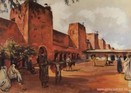 Marrakesh. Las murallas y torres de la ciudad. Marrakesh. Las murallas y torres de la ciudad.