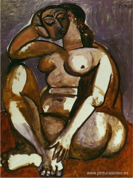 Desnudo femenino agachado Desnudo femenino agachado