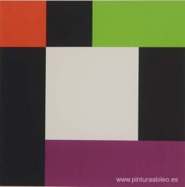 Tres colores rodeados de cantidades iguales de blanco y negro Tres colores rodeados de cantidades iguales de blanco y negro