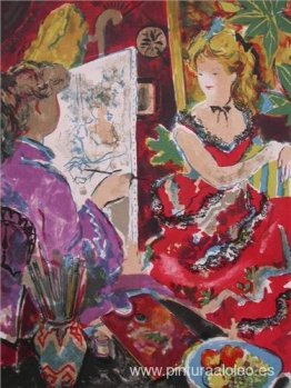 El pintor y la modelo El pintor y la modelo
