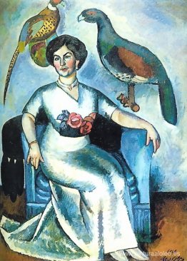 Retrato de una dama con faisanes Retrato de una dama con faisanes