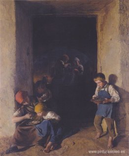 Los niños recibieron su desayuno. Los niños recibieron su desayuno.