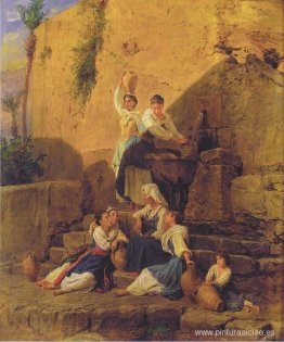 En la fuente de Taormina En la fuente de Taormina