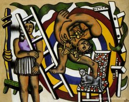 El acróbata y su compañero El acróbata y su compañero