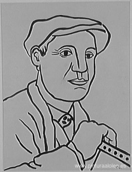 Retrato de un hombre con sombrero, Estudio para constructores. Retrato de un hombre con sombrero, Estudio para constructores.