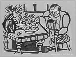 naturaleza muerta con silla naturaleza muerta con silla