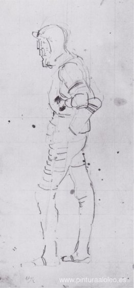 guerrero de pie guerrero de pie