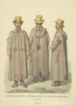 Burgués de Zhytomyr con un manto Burgués de Zhytomyr con un manto