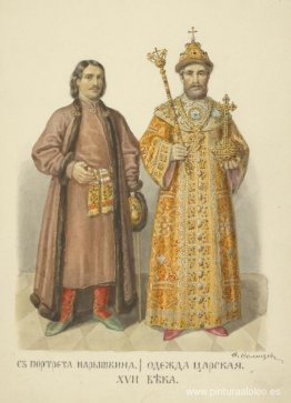 Del retrato de Naryshkin. Ropa real Del retrato de Naryshkin. Ropa real