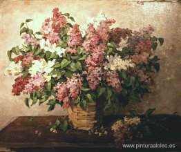 Lilas en una canasta Lilas en una canasta