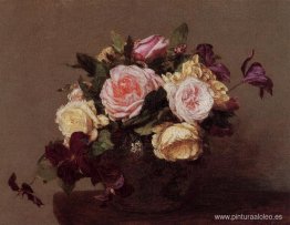 Rosas y Clemátide Rosas y Clemátide