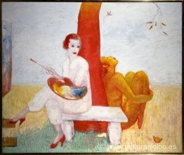 Autorretrato con paleta (pintor y fauno) Autorretrato con paleta (pintor y fauno)