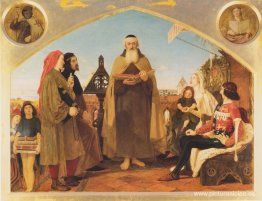 John Wycliffe leyendo su traducción de la Biblia a Juan de Gante John Wycliffe leyendo su traducción de la Biblia a Juan de Gante