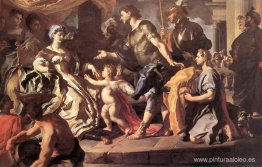 Dido recibiendo a Eneas y Cupido disfrazados de Ascanio Dido recibiendo a Eneas y Cupido disfrazados de Ascanio
