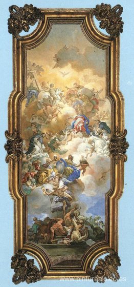 La Trinidad, la Virgen y Santo Domingo La Trinidad, la Virgen y Santo Domingo