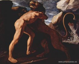 Hércules luchando con el león de Nemea Hércules luchando con el león de Nemea