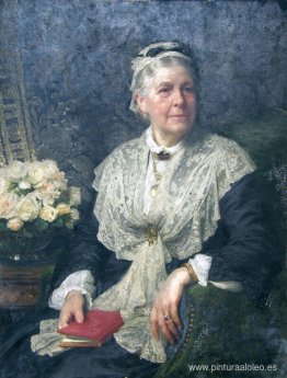 Retrato de una dama con un vestido con bordes de encaje Retrato de una dama con un vestido con bordes de encaje