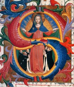 Virgen de la Misericordia con los frailes arrodillados Virgen de la Misericordia con los frailes arrodillados