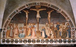 Crucifixión y santos Crucifixión y santos