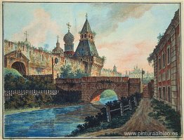 Vista de Vladimirskiye (Nikolskiye) Puerta de Kitai gorod Vista de Vladimirskiye (Nikolskiye) Puerta de Kitai gorod