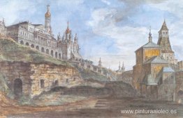 Vista del Palacio del Soberano y la Iglesia de la Anunciación en Vista del Palacio del Soberano y la Iglesia de la Anunciación en