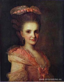 Retrato de una dama desconocida con un vestido rosa Retrato de una dama desconocida con un vestido rosa