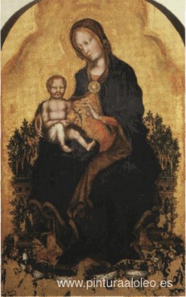 Virgen con ángeles Virgen con ángeles