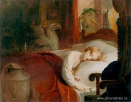 La pequeña Nell dormida en la tienda de curiosidades La pequeña Nell dormida en la tienda de curiosidades