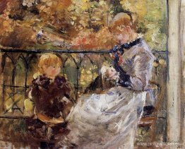 En el balcón de la habitación de Eugène Manet en Bougival En el balcón de la habitación de Eugène Manet en Bougival