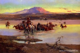Vadeando la manada de caballos Vadeando la manada de caballos