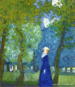 Mujer de azul Mujer de azul