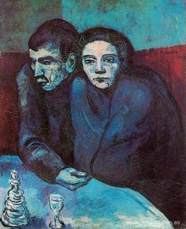 hombre y mujer, en, café hombre y mujer, en, café