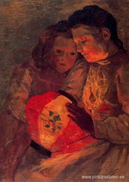 Niños con la lámpara Niños con la lámpara