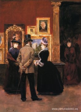 Damas con un caballero con sombrero de copa Damas con un caballero con sombrero de copa