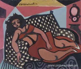 Mulata en el sofá Mulata en el sofá