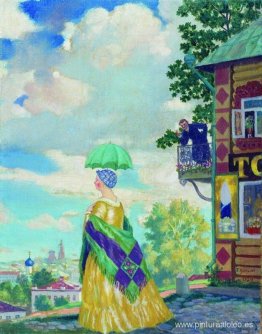 La esposa del comerciante en el paseo marítimo. La esposa del comerciante en el paseo marítimo.