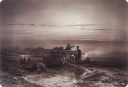 Vivac en el convoy del desierto Chumakov Vivac en el convoy del desierto Chumakov