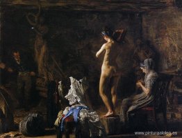 William Rush tallando su figura alegórica del río Schuykill William Rush tallando su figura alegórica del río Schuykill