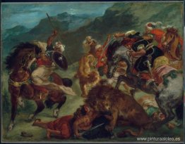 caza del león caza del león