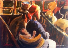 LA SALA DE ESPERA, MADRE CON BEBÉ LA SALA DE ESPERA, MADRE CON BEBÉ