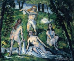 cuatro bañistas cuatro bañistas