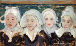 Cuatro mujeres bretonas a la orilla del mar Cuatro mujeres bretonas a la orilla del mar