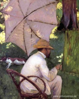 El pintor bajo su sombrilla El pintor bajo su sombrilla